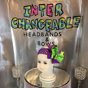 Infants and girls interchangeable headbands & bows